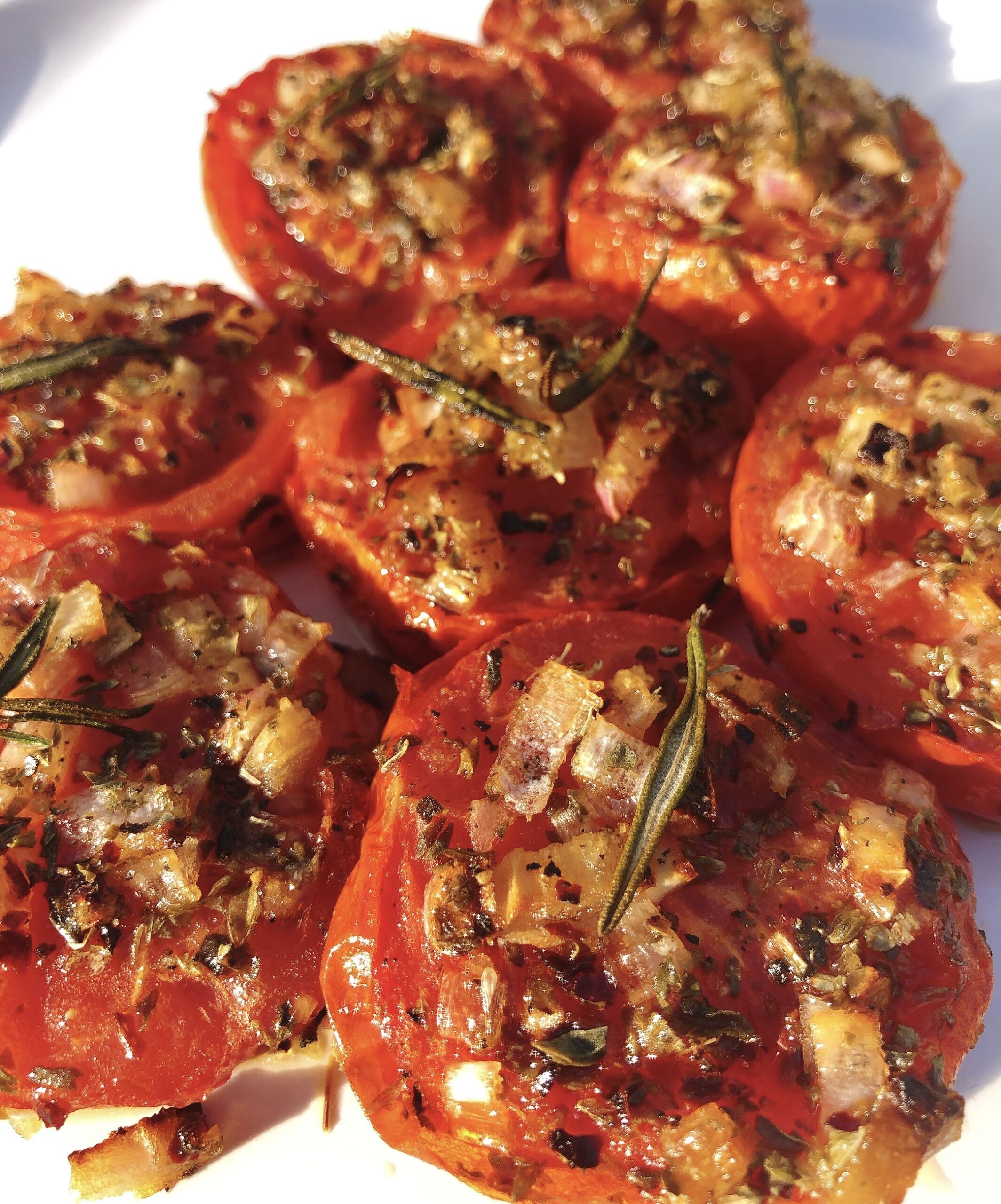 oud Wafel cel Geroosterde tomaten uit de oven of bbq - Loontjekookt